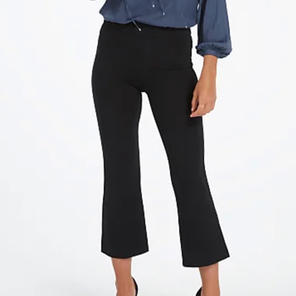 Spanx | The Perfect Black Pant high rise Crop Flare Medium